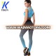 Top Women Gym Tights Women Knit Graphic Print Yoga Leggings OEM Contrast Color High Waisted Women Sport Leggings