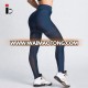 Fashion gym women shiny fabric yoga mesh leggings