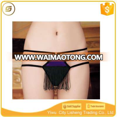 2017 most sexy satin young girls transparent g-string panties women