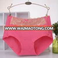 Underwear factory cusotm wholesale cute design skin comfort lace trim womens underwear cotton