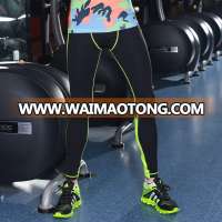 High quality dry fit 90% polyester 10% spandex mens gym pants leggings wholesale