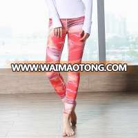 Custom logo slim fit wicking 90% polyester 10% spandex women new mix leggings wholesale