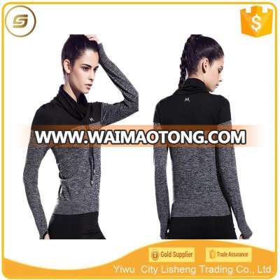 OEM&ODM service custom wholesale gym wear long sleeve t shirt women